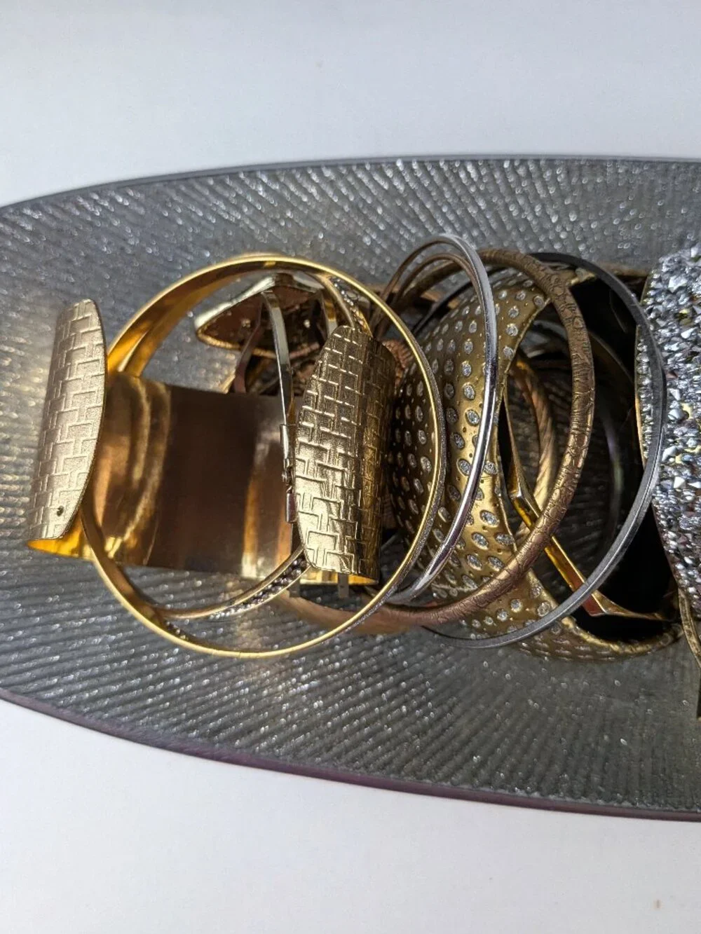 1lb Junk Jewelry Lot #18 - Bracelets & Bangles